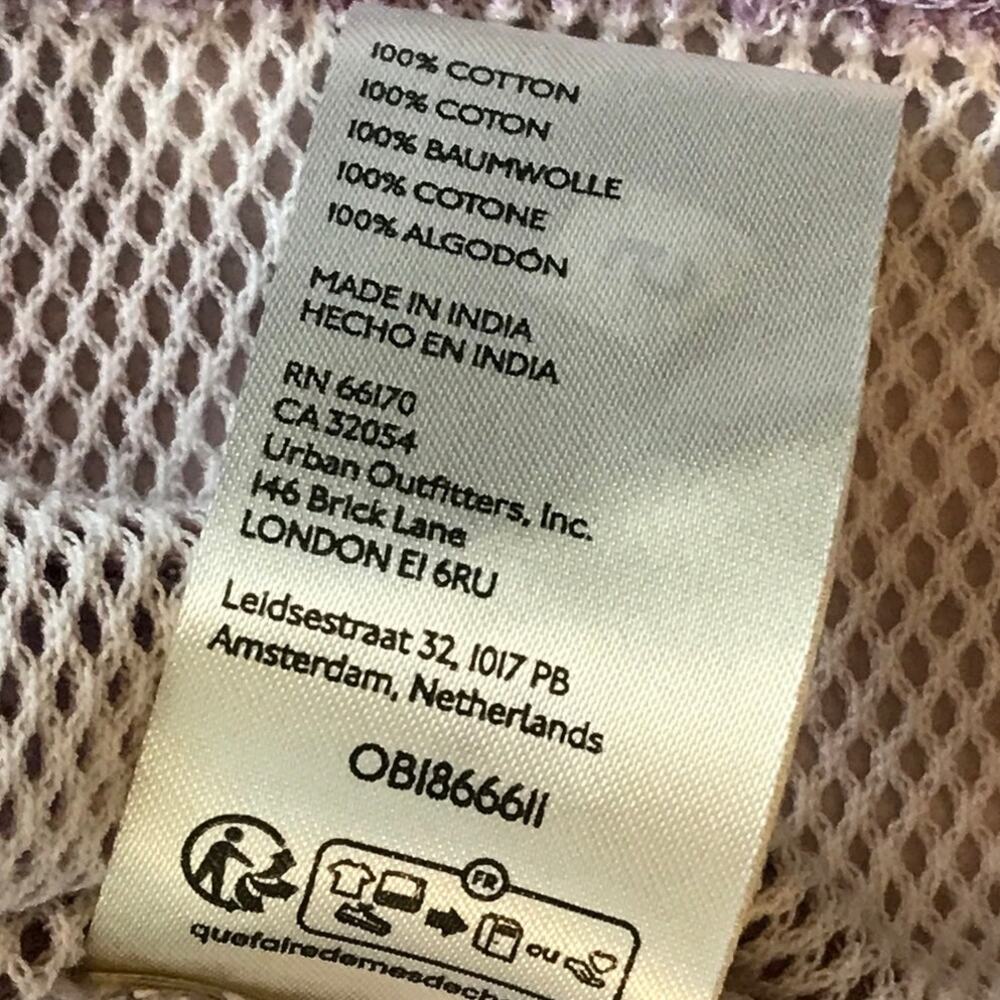 Pilcro Anthropologie Floral Mesh Ringer Tee Shirt XL - Picture 10 of 10